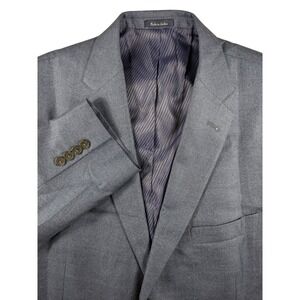Turnbury‎ Mens Made in Jordan Gray Two Button Blazer Jacket Business Attire